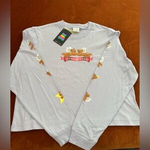 Teddy Fresh New With Tags Long Sleeved Cotton T Shirt In Lavender XL